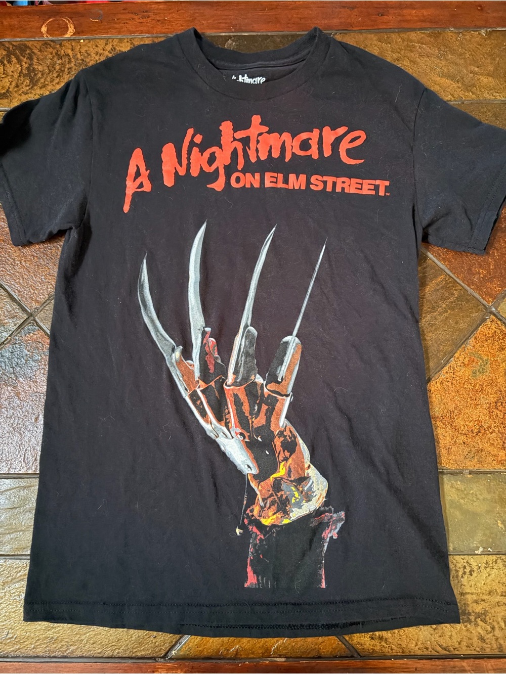 Hybrid Apparel A Nightmare on Elm Street Tee - Black and Red